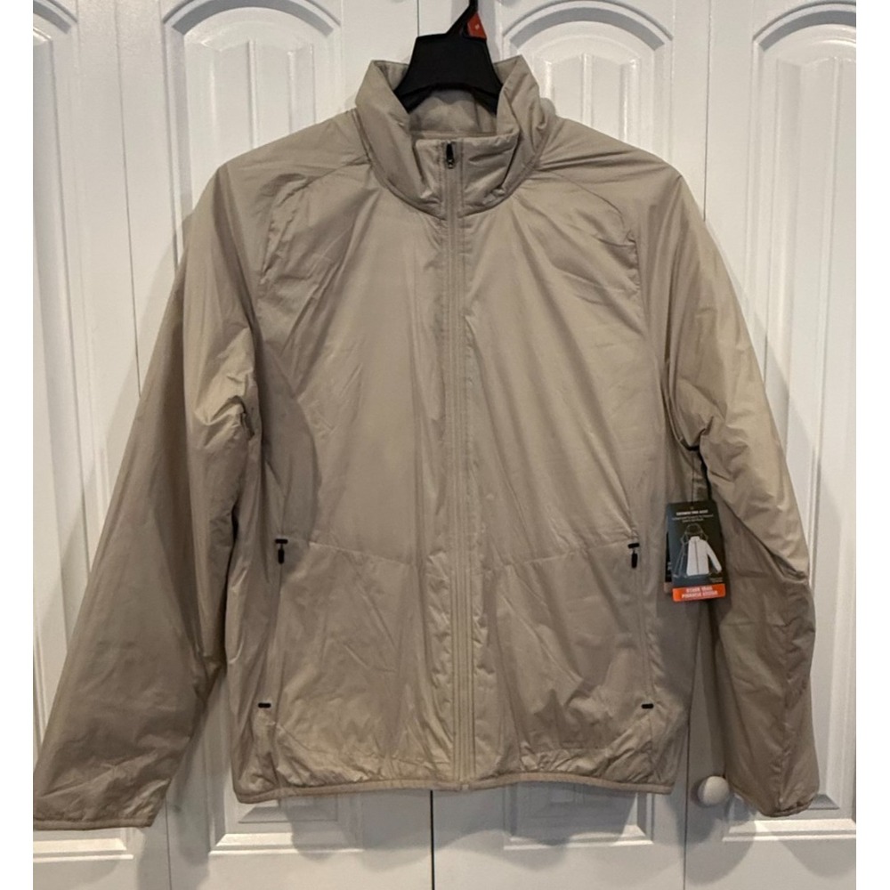 Ozark Trail Men's M Pinnacle System Jacket Beige Tan Full Zip Outdoor NWT